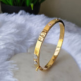 Personalized Diamond Kada 22 grams, 18KT Gold